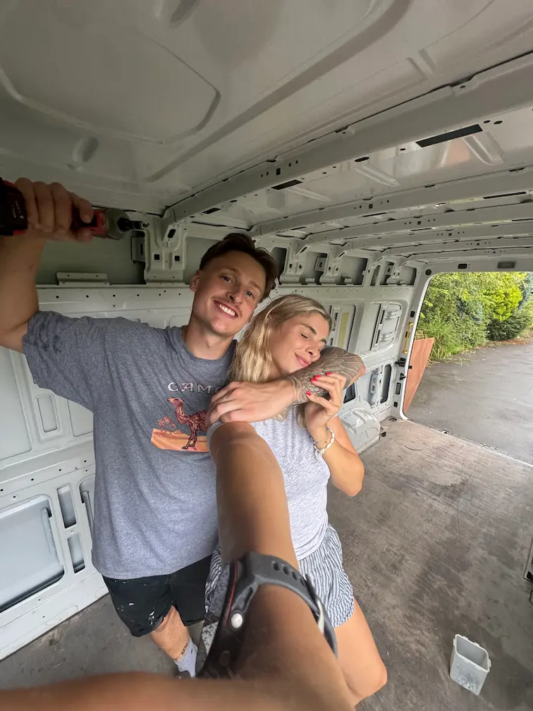 Customer in their van